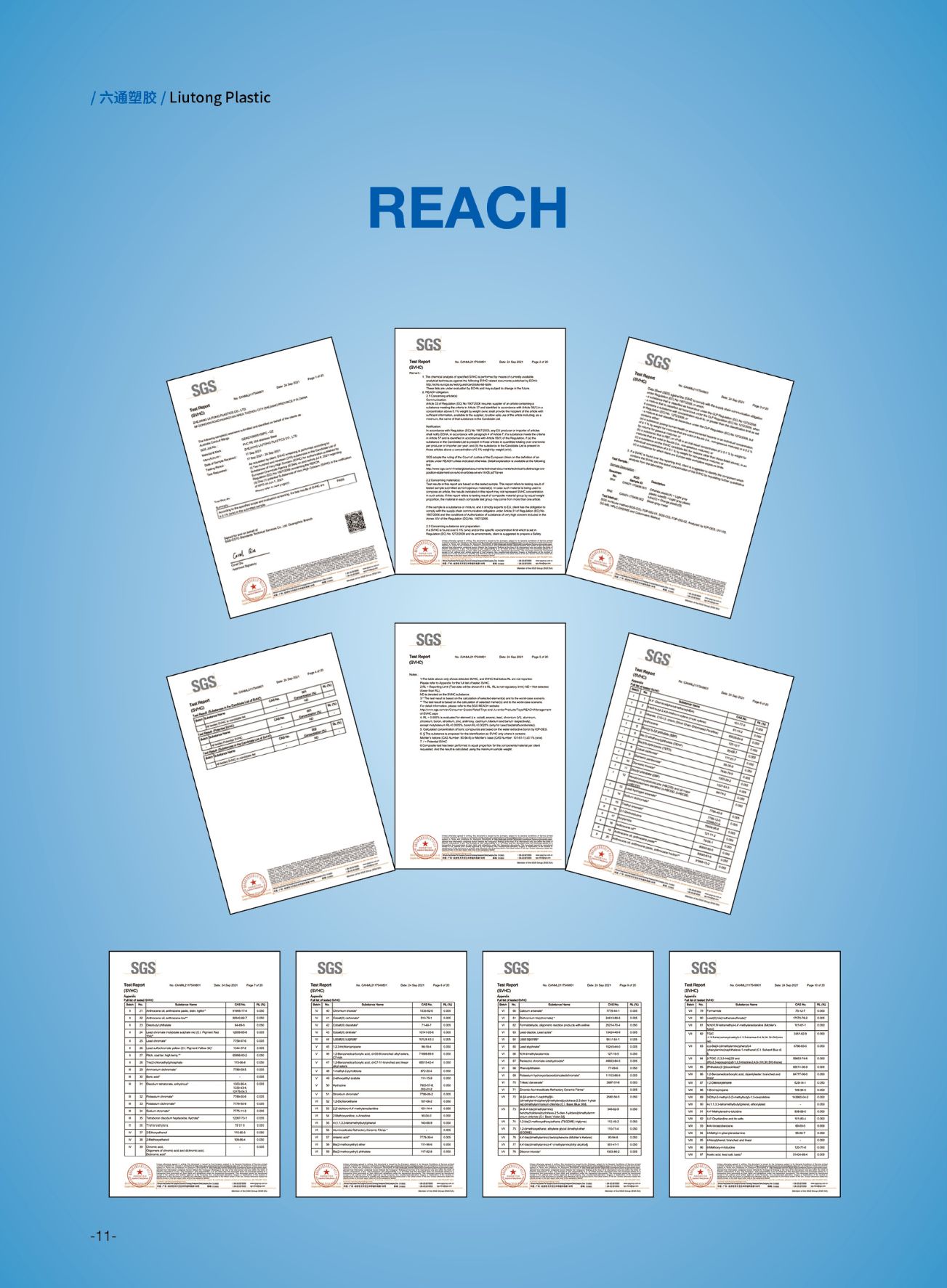 ROHS REACH TESTING REPORT