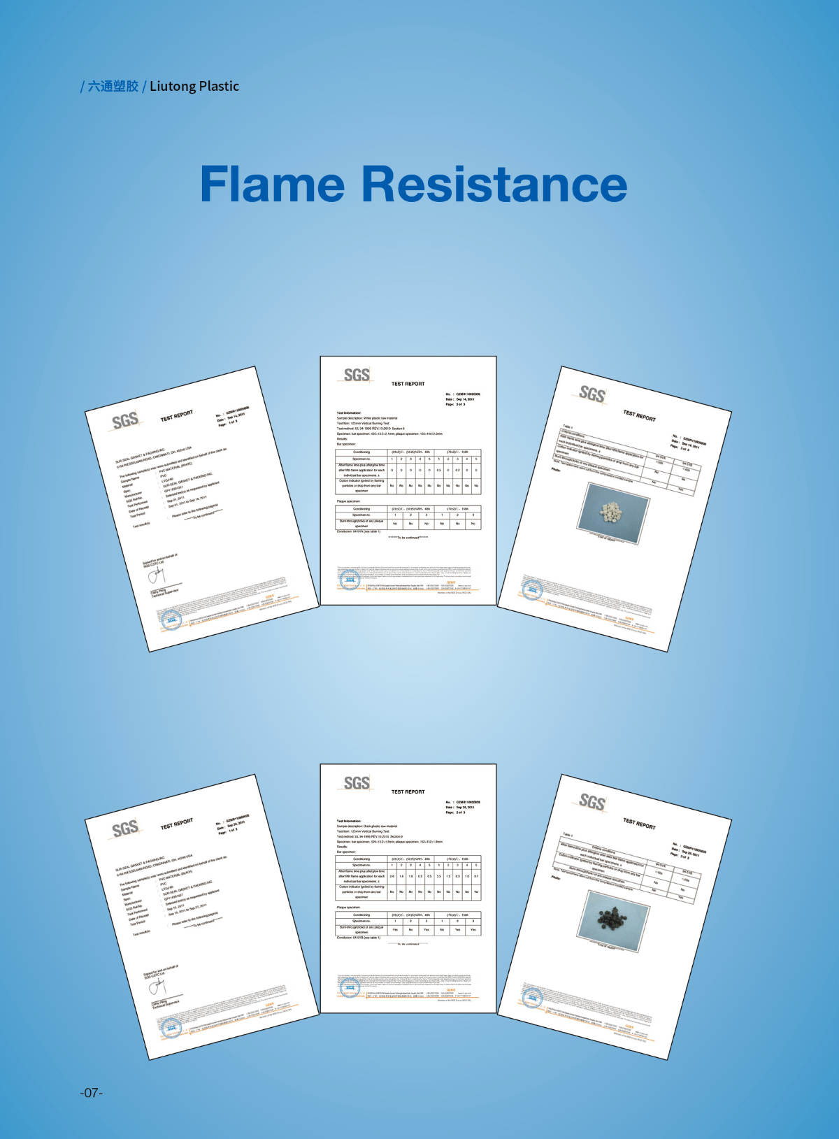 Flame Resistence